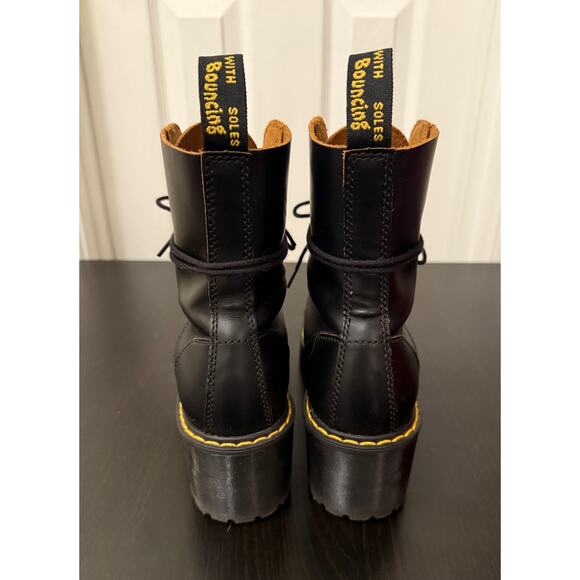 Dr Martens Doc Marten Leona Platform Boot Women 6 Black - Picture 5 of 7